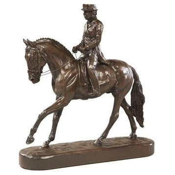 Sculpture EQUESTRIAN Lodge Masterful Dressage Lady by Belden