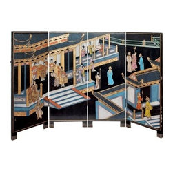 Original Asian Coromandel Screen - Screens And Room Dividers