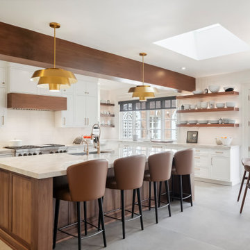 7th Ave Parkway - Modern White and Walnut Kitchen