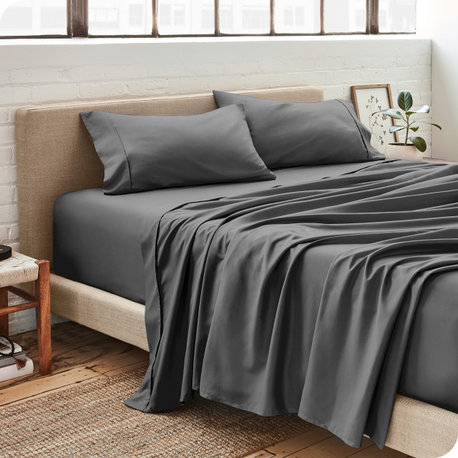 Bare Home 1800 Microfiber Sheet Set, Gray, King