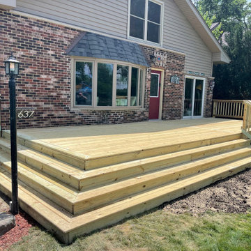 Treated Lumber Deck