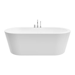 A&E Bath and Shower - Una 71" Freestanding Tub With Faucet - Bathtubs