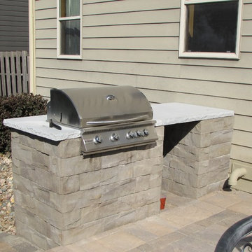 Gas Firepit, Grill Center, Patio