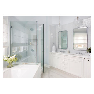 Blue Master Bath - Transitional - Bathroom - Philadelphia - by AJ ...