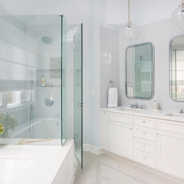 Blue Master Bath