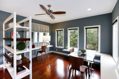 Inspiration for a transitional home office remodel in Austin