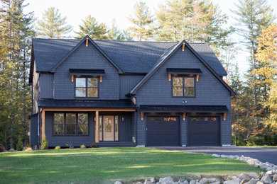 Inspiration for a craftsman exterior home remodel in Boston