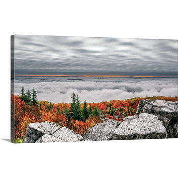 "Dolly Sods Inversion" Wrapped Canvas Art Print, 24"x14"x1.5"