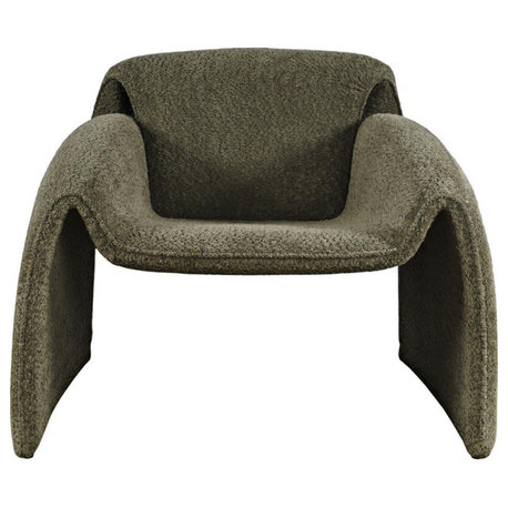 Dolce Mid-Century Modern Bent Angle Upholstered Accent Chair