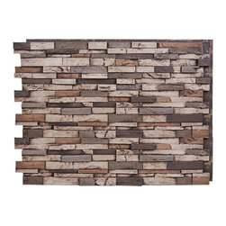 147-36-EVEREST DEEP SLATE STACKED WALL PANEL - 36"H - Wall Panels