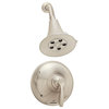 Chelsea Collection Shower System With Non Diverter Valve, Brushed Nickel