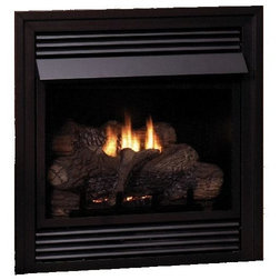Modern Indoor Fireplaces Vail Vent-Free Natural Gas Premium 32,000 Btu Fireplace