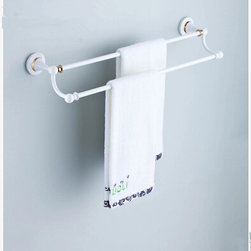 Brass Roasted white Porcelain Style Bathroom Accessory Towel Bar TAB1773 - Bathroom Accessories