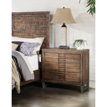 Acme Furniture Andria, Nightstand Reclaimed Oak 21293