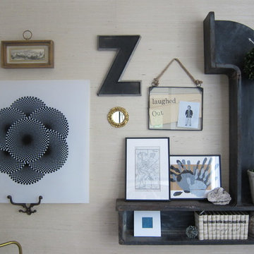 Homework/music room - eclectic, collected, fresh