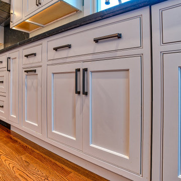 Brighton Cascade and Wabash Beaded Inset Kitchen in Hingham and and Cherry
