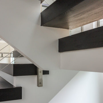 Project #70 | Open-Riser Staircase with Cable Railing