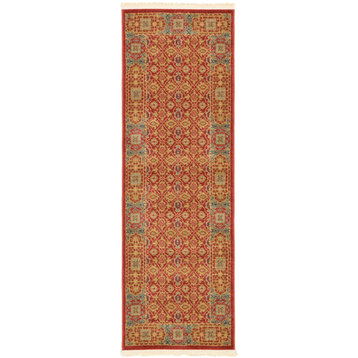 Unique Loom Red Jefferson Palace 2' 0 x 6' 0 Runner Rug