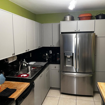 Modern Kitchen Remodel Done in a Slim Shaker Door