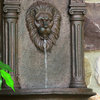 Leo Outdoor Wall Fountain, Iron