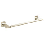 Delta - Delta Pivotal 18" Towel Bar, Polished Nickel, 79918-PN - The confident slant of the Pivotal Bath Collection makes it a striking addition to a bathroom�s contemporary geometry for a look that makes a statement. Complete the look of your bath with this Pivotal 18" Towel Bar. Delta makes installation a breeze for the weekend DIYer by including all mounting hardware and easy-to-understand installation instructions.  This glossy finish provides a delicate elegance that can make almost any room pop. The polished surface reflects back deep shadows from your space, creating contrast within the pale gold tones which takes on a new light from every angle. Brilliance finishes are durable, long-lasting and guaranteed not to corrode, tarnish or discolor, so you can enjoy a coordinated bath you'll love to look at for life.  You can install with confidence, knowing that Delta backs its bath hardware with a Lifetime Limited Warranty.
