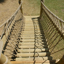 Log Rope Bridge - Garden Playhouses