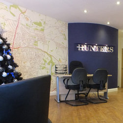 Postcode wallpaper for estate agents - Display And Wall Shelves 