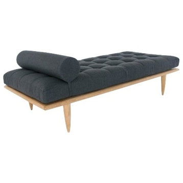 Saloma Daybed With Saloma Daybed Cushion, Sooty