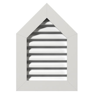 Peaked Top Gable Vent Functional, PVC Gable Vent With 1