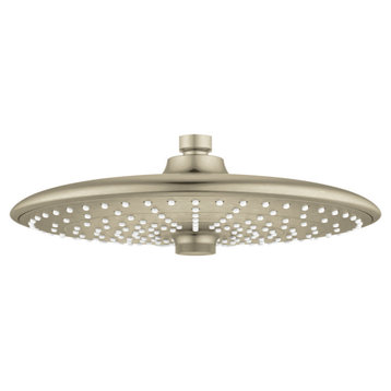 Grohe Euphoria 1.8 GPM 3-Spray Fixed Shower Head, Brushed Nickel