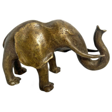 Consigned Antique Bronze Akan Elephant
