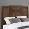 Milan Walnut Brown Wood Queen Bed