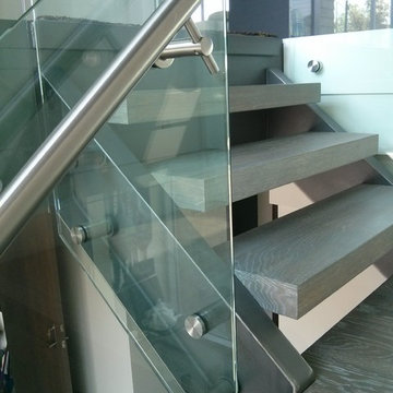 Crescent Beach Stair and Glass Guardrails