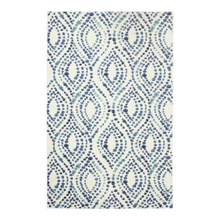 Mohawk Prismatic Dotted Ogee 8' x 10' Area Rug - Navy