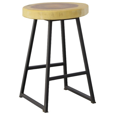 Chuleta Round Bar Stool, Natural