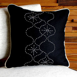 Sashiko stiched pillow - Furniture