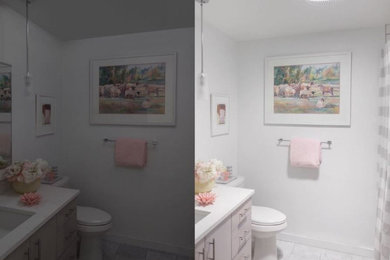 サンディエゴにあるおしゃれな浴室の写真