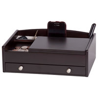 [S]Kent Mens Wooden Dresser Top Valet in Java Finish by Mele & Co.