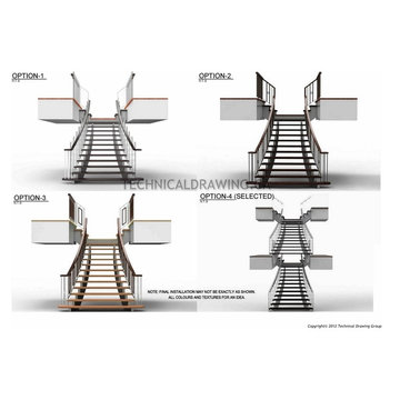Stainless Steel Railing & Staircase Shop Drawings
