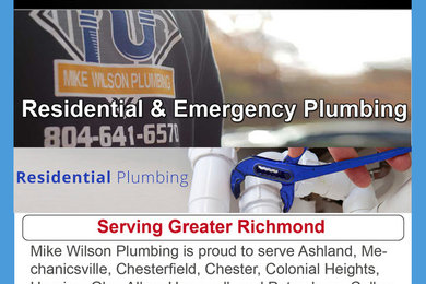 Residential Plumbing Services Chesterfield VA