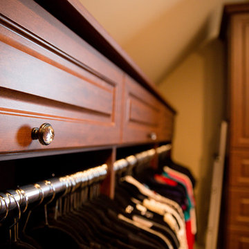 Mocha His & Hers Master Closet in Canton, Georgia