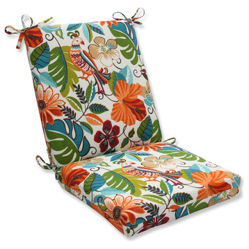 Lensing Jungle Squared Corners Chair Cushion, Off-White