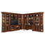 11-Piece Leonardo Library Bookcase Wall Entertainment Center