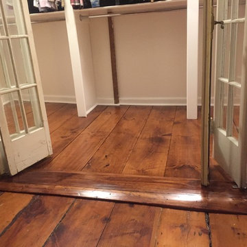 Walk in Closet with Antiqued Flooring