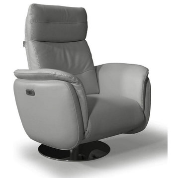 Melita Allegro Power Recliner Chair, Battery Pack, Light Gray
