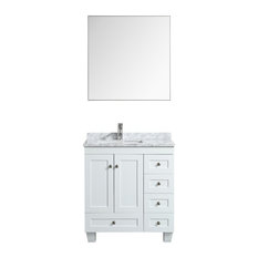 Harlowe Vanity, White, 30"