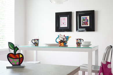 Trendy dining room photo in Miami