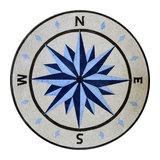 Mosaic Medallion - The Windrose 72" x 72"