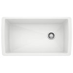 Blanco - Blanco Diamond 33-1/2" Undermount Single Basin SILGRANIT Kitchen Sink 441767 - Both an expression of your individual style, and a testament to BLANCO's unsurpassed quality and craftsmanship - a variety of shape, sizes and features combine to bring you the DIAMOND collection. Every detail has been considered, from the large bowl capacity to the easy-to-clean, durable SILGRANIT surface. The BLANCO DIAMOND SUPER SINGLE BOWL offers plenty of room for rinsing, washing, soaking, spraying and straining operations. Made from the rock hard, SILGRANIT patented surface, the DIAMOND kitchen sink features a smooth surface that is resistant to chips, scratches and heats up to 536 degreeF. Even a fork or the bottom of a hot pan can't damage BLANCO SILGRANIT sinks. The colorful, non-porous surface also makes the bowl resistant from all stains, household acids and alkali solutions as well as easy-to-clean. For three generations, BLANCO has quietly and passionately elevated the standards for luxury sinks, faucets, and decorative accessories. A family-owned company, BLANCO was founded over 85 years ago in Germany, and recently celebrated a milestone of 25 years in the United States where we are recognized as a leader in quality, innovation, and unsurpassed service. Create the ideal kitchen experience with the versatility of the DIAMOND collection.
