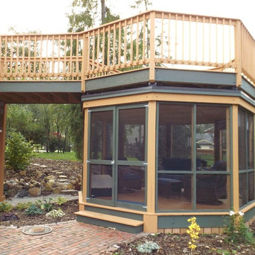 Elevated Walkway Gazebo with lookout deck